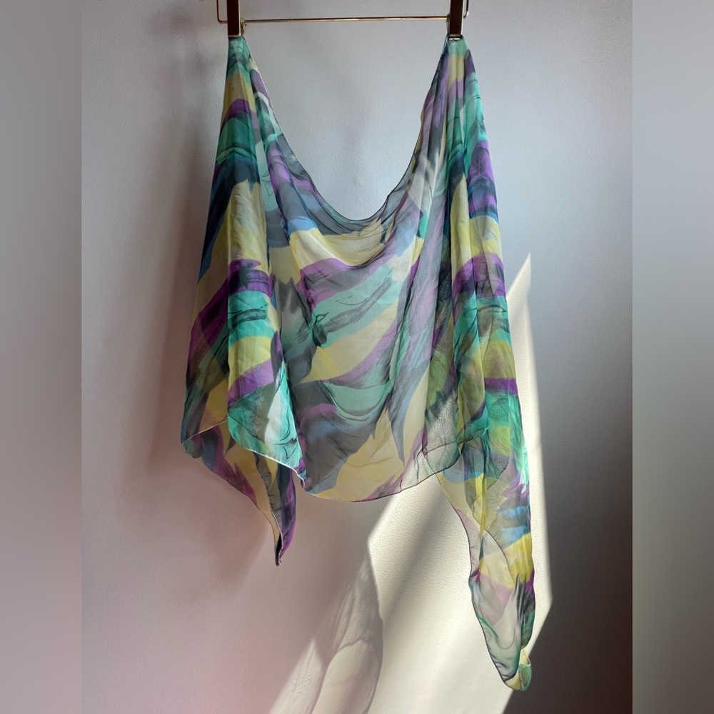 Vintage Italian Sheer Scarf - Picture 10 of 10